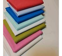 Textile Station Lot de 8 coupons de tissu 100 % coton 50 x 50 cm