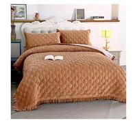 Textiles de Maison Hiver Chaud épais Velours Couvre-lit Drap Housse Matelas Ensemble draps King Queen Simple(08,150X200cm-bed Sheet)