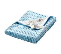 Textiles Mora Couverture pour bébé Dubidu Mini berceau 80 x 110 cm Bleu