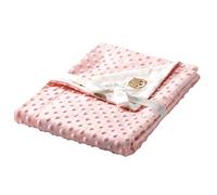 Textiles Mora Couverture pour bébé Dubidu Mini Berceau 80 x 110 cm Rose