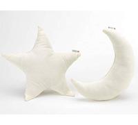 Textiles Mora Lot de 2 Coussins bébé D21 - Blanc - Coussins Unisexes