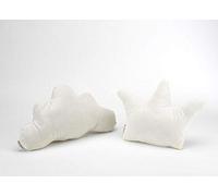 Textiles Mora Lot de 2 coussins pour bébé D20 - Blanc