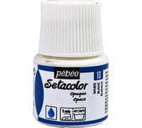 Pébéo 295010 Setacolor Opaque 1 Flacon Blanc 45 ML