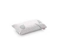 Textilhome Oreiller Voyage Mémoire de Forme Aloe Vera 43x24 cm | Oreiller ergonomique de voyage avec mousse à mémoire de forme, housse Aloe Vera et sac de transport inclus.