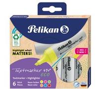 Pelikan Lot de 6 surligneurs 490® eco dans un étui