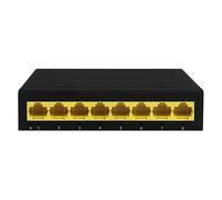 TEXTORM Switch Gigabit Ethernet 8 Ports - SW1G8 - Non manageable - 10/100/1000 Mbps - Silencieux - Plug & Play - Usage Domestique et Professionnel