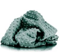 Textrend, Premium Microfibre plush Minky fabric Short fabric on metre in many colours, textile 1.6 m 380 g/m2 (Sauge)