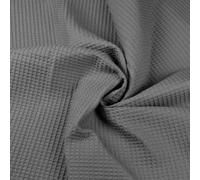 Textrend Tissu Vendu au mètre Tissu coton gaufré, tissu 100% coton Réalisez toutes vos idées créatives (Vêtements ou décoration) 200gms/m2 1.6m (Gris foncé)