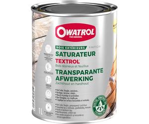TEXTROL® OWATROL - Saturateur Bois Extérieurs - Châlets, Bardages, Terrasses, Abris de Jardin - Pour Bois Résineux et Feuillus - Polyvalent - Nourrit et Protège Durablement - Teinte Incolore - 2.5L