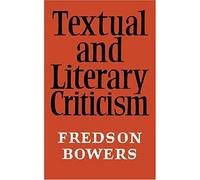 Textual And Literary Criticism