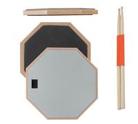 Texture 30,5 cm Ensemble de tapis d'entraînement de batterie avec 2 paires de baguettes et étui de transport Accessoires de batterie pour débutants