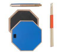 Texture 30,5 cm Ensemble de tapis d'entraînement de batterie avec 2 paires de baguettes et étui de transport Accessoires de batterie pour débutants