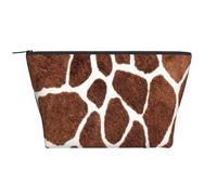Texture Animale à imprimé Peau de Girafe, Trousse de Toilette Trousse de Maquillage Sac à cosmétiques Trousse de Toilette de Voyage Portable