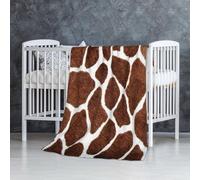 Texture Animale imprimée Peau de Girafe,Couverture Douce et Chaude en Flanelle Anti-Boulochage 76 x 127 cm