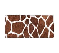 Texture Animale imprimée Peau de Girafe,Tapis de Souris Grand Format pour Ordinateur, avec Base antidérapante en Caoutchouc, 40 x 90 cm