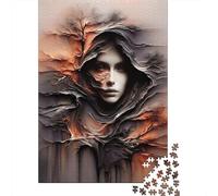 Texture Arbre Abstrait Puzzle pour Adultes Puzzle 1000 Pièces Art Nuit Relaxation Cadeau Famille 38x26cm/1000pcs