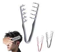 Texture Comb, Volumizing Wide-Tooth Comb for Root Lift & Natural Texture Gently Detangles, Creates Full Bangs and Covers Part Lines, Salon Volume at Home for All Hair Types with Confidence (Gray)