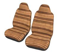 Texture de couleur bois d'origine Dua Sarung JOK Mobil, & Sarung JOK Mobil Depan, Cocok pour Sebagian Besar Mobil, SUV, Truk, Van, Dll.