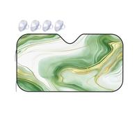 Texture De Marbre Vert Et Blanc Voiture Couverture Pare Brise Anti UV Pare-Soleil Universelle Voiture Housses De Soleils pour Voitures Berlines SUV 70x130cm