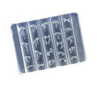 Texture en Silicone décorative pour ongles à nœud papillon, pour utilisation en Salon, Sculpture artistique, moule à nœud, breloques pour la conception des ongles