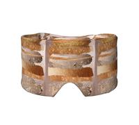 Texture glamour avec des traits cuivrés et dorés,Masque pour les yeux bloquant la lumière Cache-yeux et cache-oreilles pour le sommeil