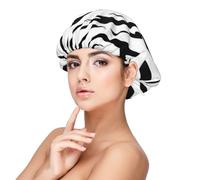 Texture imprimée du tigre du Bengale,Bonnet de nuit en satin pour adulte - Bonnet de nuit élastique pour femme, couvre-cheveux de nuit