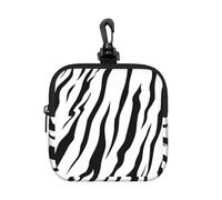 Texture imprimée du Tigre du Bengale,Pochette de Rangement carrée à Fermeture éclair, Porte-Monnaie en néoprène, Petit Portefeuille, Pochette à Monnaie, Porte-Monnaie