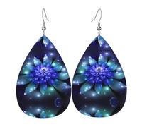 Texture légère de luxe - Convient pour un usage quotidien, une fête, un rendez-vous galant, boucles d'oreilles en cuir en forme de larme