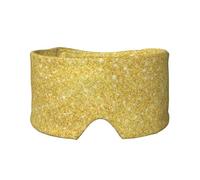 Texture pailletée dorée,Masque pour les yeux bloquant la lumière Cache-yeux et cache-oreilles pour le sommeil