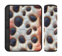 Texture Panther Lot de 2 housses de ceinture de sécurité pour SUV, berline, SUV, berline, SUV, 25,4 x 19,6 cm, or rose