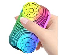 Textured Fidget Toys, Quiet Comfort Toy, 2.2 inch Portable Wheel with Smooth Motion, Metal Sensory Gadget, Stylish Stress Comfort with Modern Design, Focus Aid for Office and School