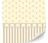 TexturKontor Lot de 3 feuilles de papier peint autocollant pour maison de poupée - Échelle 1:12 - Papier peint ancien - Papier peint victorien (Charlotte)