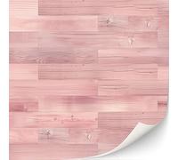 TexturKontor Lot de 3 feuilles de revêtement de sol autocollant pour maison de poupée Échelle 1:12 (parquet rose)