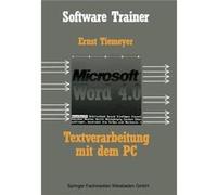 Textverarbeitung Mit Microsoft Word 4.0 Auf Dem PC - Ernst Tiemeyer - Springer Nature B.V. - Livre en Anglais - Paperback Ernst TiemeyerErnst Tiemeyer (Auteur)