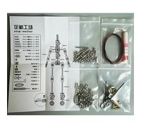 Texvora Kit d'armature Stop Motion en acier inoxydable - Figurine squelette de marionnette en métal - Modèle de personnage d'animation à faire soi-même - Cadre en os de poupée flexible pour projets