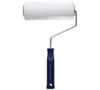 Texvora Rouleau à pointes époxy de 17,8 cm pour béton auto-nivelant avec une hauteur de dent de 1,2 cm, outil de démoussage, poignée confortable