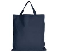 TEXXILLA Lot de 1, 5, 15, 50 sacs en coton - 28 couleurs - Avec deux poignées courtes - 38 x 42 cm - Sac de courses - Non imprimé, bleu foncé, 38 x 42 cm