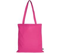 TEXXILLA Lot de 10 | 100 | 250 sacs en coton issu du commerce équitable - 14 couleurs | avec deux longues anses | 38 x 42 cm | Sac en jute | Sac de courses | Non imprimé - Couleur : rose - Quantité :