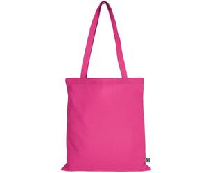 TEXXILLA Lot de 10 | 100 | 250 sacs en coton issu du commerce équitable - 14 couleurs | avec deux longues anses | 38 x 42 cm | Sac en jute | Sac de courses | Non imprimé - Couleur : rose - Quantité :