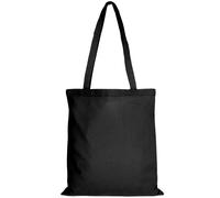 TEXXILLA Lot de 10 | 25 | 100 sacs en coton - 28 couleurs | avec deux longues anses | 38 x 42 cm | Sac en jute | Sac de courses | Non imprimé - Couleur : noir - Taille : 100 pièces