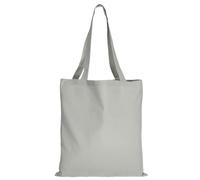 TEXXILLA Lot de 10 | 25 | 100 sacs en coton - 28 couleurs | avec deux longues anses | 38 x 42 cm | Sac en jute | Sac de courses | Non imprimé - Couleur : gris clair - Dimensions : 100 pièces