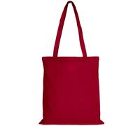 TEXXILLA Lot de 10 - Lot de 25 sacs en coton - Certifié Oeko-TEX 100 - Avec deux anses longues - 38 x 42 cm - Sac en toile de jute - Non imprimé - Couleur : rouge foncé - Dimensions : 25 pièces