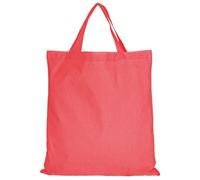 TEXXILLA Lot de 5, 15, 50 sacs en coton - 28 couleurs - Avec deux anses courtes | 38 x 42 cm | Sac en jute | Sac de courses | Non imprimé - Couleur : saumon - Quantité : 50 pièces