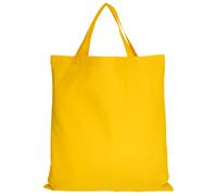 TEXXILLA Lot de 5 sacs en coton - 28 couleurs - Avec deux poignées courtes - 38 x 42 cm - Sac en jute - Non imprimé - Couleur : jaune tournesol - Quantité : 5 pièces
