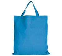 TEXXILLA Lot de 50 sacs en coton - 28 couleurs - Avec deux anses courtes - 38 x 42 cm - Sacs en toile de jute - Sans impression, bleu clair, 38 x 42 cm
