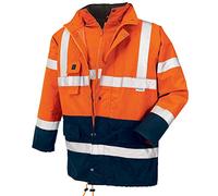teXXor 4108-XXL Calgary Parka Haute Visibilité, Orange/Bleu Marine, Taille XXL