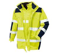 teXXor 4114-M Toronto Haute Visibilité Parka, Jaune/Bleu Marine, Taille M