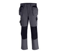 teXXor 4317-52 Panama Canvas Pantalon de travail, Gris/noir, 52