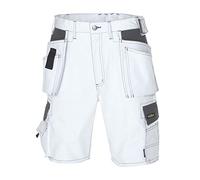teXXor 4344-62 Bermuda Short de travail, Blanc/gris, Taille 62