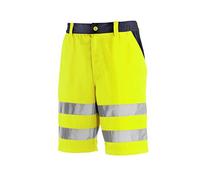 teXXor 4346-64 Erie Short haute visibilité, Jaune/bleu Marine, Taille 64
